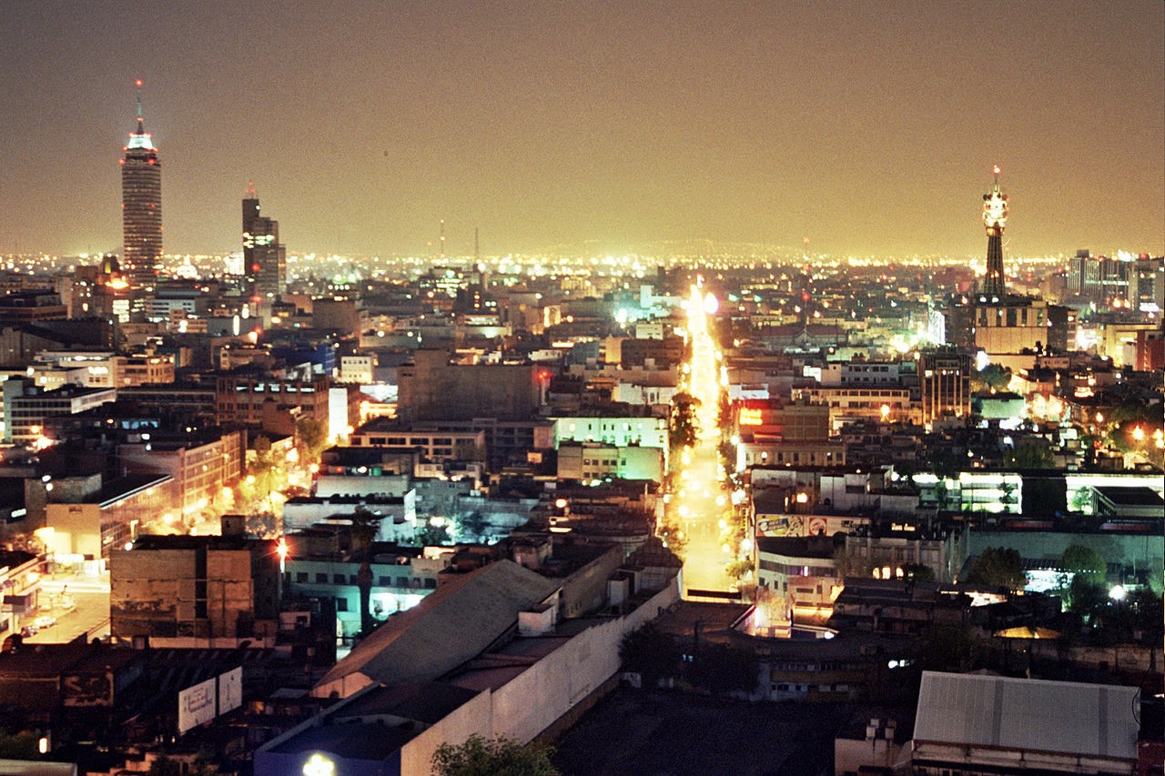 Mexico City at night - The Gorter Model